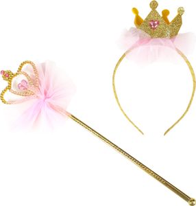 RAPPA Princeznovská čelenka s korunkou a prútikom
