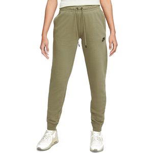 Nike Essential Jogginghose für Damen mit weicher Fleeceinnenseite, Farbe:Olive, Größe:L