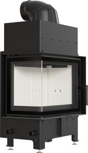 Oceľový krb FLOKI ľavostranný 8 kW Ø 160