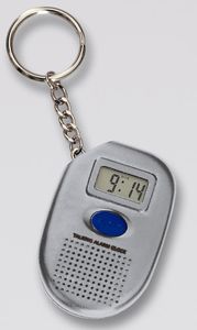 Atlanta  Sprechender Schlüsselanhänger Quartz, mit Uhr, Weckfunktion mit Hahnenschrei; 8864