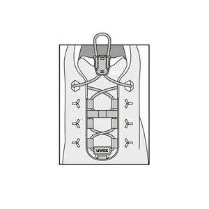 Uvex® elastische Schnürsenkel 9591 für diverse Modelle, passend:für uvex 2