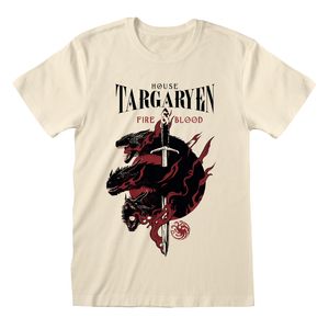 Game Of Thrones T-Shirt XXL Beige Unisex House Targaryen
