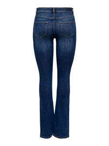 Only Damen ausgestellte Skinny Bootcut - OnlBlush Mid-Waist Flared Jeans-Hose, Farbe:Blau, Jeans/Hosen Neu:S / 30L