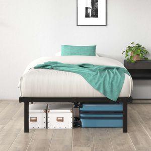 Zinus Noah Metallbett Bett 140x200 cm - Höhe 35.5 cm mit Stauraum unter dem Bett - Bettrahmen Schwarz Zinus Noah Metallbett Bett 140x200 cm - Höhe 35.5 cm mit Stauraum unter dem Bett - Bettrahmen Schwarz