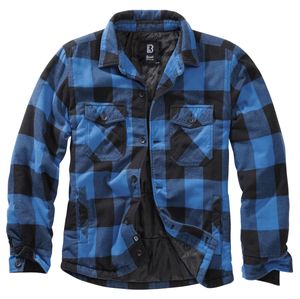Brandit Jacke Lumberjacket in Black/Blue-XL