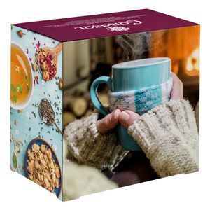 Corasol Premium Tee-Adventskalender mit 24 weihnachtlichen Gourmet-Teesorten, loser Tee, Geschenk-Idee für Frauen (223 g)