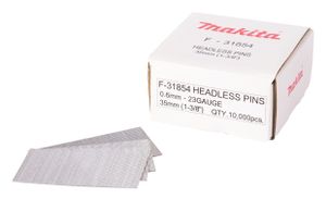 Makita - Bezhlavý kolík - pro laminát - 10000 kusů - Délka: 35 mm - Šířka: 0,6 mm
