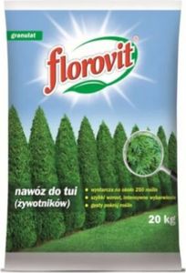 Florovit do tui (żywotników) worek 20kg iglaków nawóz wiosenny