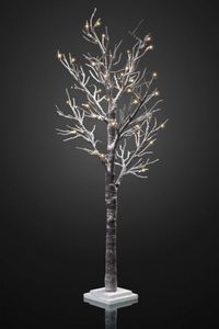 Hellum LED-Baum mit Schnee 70cm 30 BS warmweiss innen