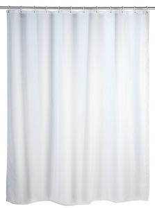 WENKO Anti-Schimmel Dusch Vorhang Badewannen 180x200  cm Uni White waschbar