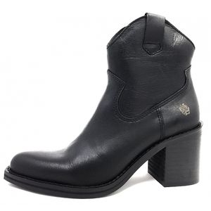 Apple of Eden Velvet Smooth Damenschuhe Stiefel Schwarz Freizeit, Schuhgröße:40 EU