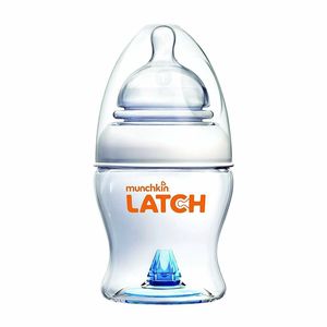 MUNCHKIN LATCH, Babyflasche mit Trinksauger und Anti-Kolik-Ventil, 120ml, ab 0m+