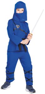 Ninja-Anzug blau, Größe:104