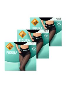 NUR DIE Fein-strumpfhose girls strumpfhose stockings Figura 25 DEN schwarz 44