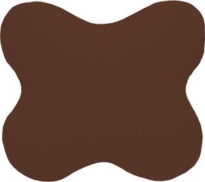 Bezug ACAMAR Schmetterlingskissen : Farbe - Braun