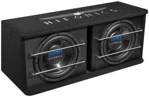 HIFONICS Dual Bassreflex Gehäuse-Sub TD-250R Dual-Bassreflexbox 2x25 cm