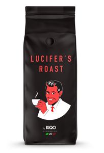 LUCIFER'S ROAST Espresso by KIQO aus Italien - 1kg - starke Kaffeebohnen - säurearm - 100% Robusta - (1000g - ganze Bohnen)