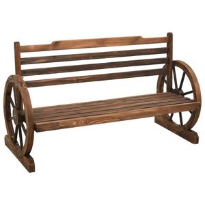 vidaXL Záhradná lavička 112 cm z masívneho jedľového dreva