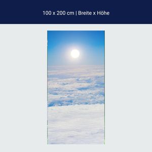 Türtapete Wolkenboden M1016 – 100 x 200cm / selbstklebende Dekorfolie