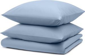Blumtal Bettwäsche 200x220cm + 2x Kissenbezug 40x80cm - Mikrofaser Bed Sheets 200x220cm - 3-er Set Bettwäsche Hellblau