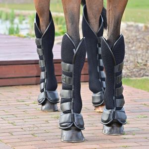 BUSSE Transport-Gamaschen 3D Air Effect Transportgamaschen Schwarz WB-hinten