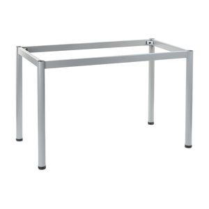 Metallgestell mit rundem Bein, NY-A057/O, Beindurchmesser 5 cm, Maße 116x66x72,5 cm, Grau