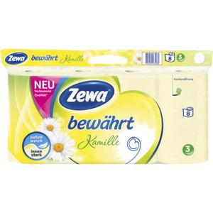 Zewa Toilettenpapier bewährt Kamille 3-lagig 8x150Bl