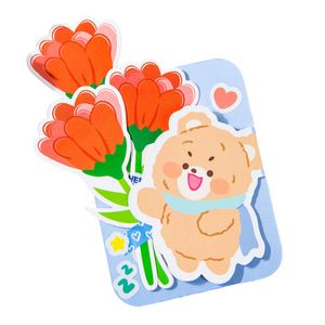 DIY -Grußkarte Blumenmuster Muttertag Thema Happy Muttertag DIY Grußkarte Haushaltsangebot-Hellblau