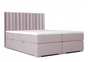 Boxspringbett ZIRA für das Schlafzimmer, 140x200 (Rosa - Kronos 27)