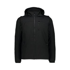 Cmp Jacket Snaps Hood With Detechable Sleeves Black S