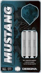 Designa Mustang V2 90% Tungsten 20g Barrel Gewicht 22g Pfeilgewicht Softdarts Soft Tip Darts Dartpfeile