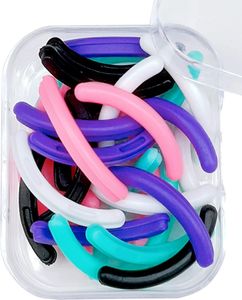 Nachfüllpackungen für Wimpernzangen, Nachfüllpads für Wimpernzangen, Ersatzpads aus Silikonkautschuk für die universelle Wimpernzange mit einer Box (bunt, 30 Stück)