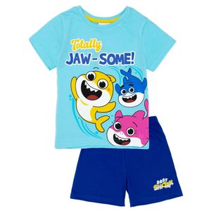 Baby Shark - "Totally Jaw-Some!" Schlafanzug mit Shorts für Jungen NS7470 (86) (Blau)