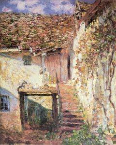 Claude Monet Poster Kunstdruck - Die Treppe, 1878 (50 x 40 cm)