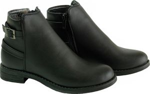 Kinder Mädchen Stiefeletten Schuhe Stiefel Schwarz 32