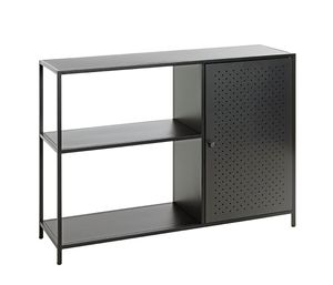 HAKU Möbel Regal, schwarz - Maße: B 100 cm x H 75 x  T 30 cm cm; 37523