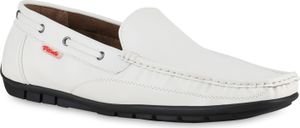 VAN HILL Herren Mokassins Slippers Bequeme Profil-Sohle Schuhe 840945, Farbe: Weiß, Größe: 41 VAN HILL Herren Mokassins Slippers Bequeme Profil-Sohle Schuhe 840945, Farbe: Weiß, Größe: 41