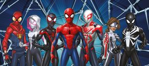 Sanders & Sanders Poster Spider-Man Rot, Blau und Grau - 601085 - 0,9 x 2,02 m