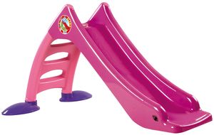 Dohany 2in1 Kinderrutsche Rutsche Wasserrutsche freistehend Rutschlänge 120 cm pink