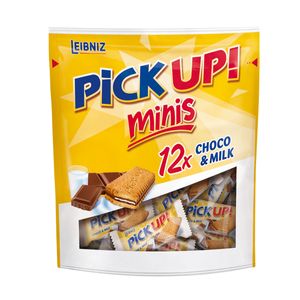 Leibniz PiCK UP Minis Choco und Milch mit Milchcreme 12 Stück 127g