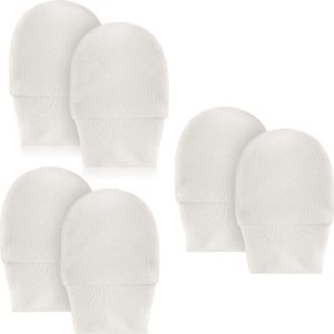 LaLoona Kratzfäustlinge 3 Paar Baby - Weiß OneSize