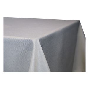 Tischdecke quadratisch 130x130 cm silber Leinenoptik Lotuseffekt Tischwäsche