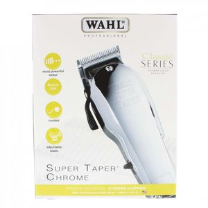 Wahl - Super Taper chrome Clipper SuperTaper Haarschneider Barber 08463-316