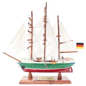 Büttner Sammler Edition - Modellschiff Schiffsmodell Modellbau Holzmodell Standmodell kein Bausatz Segelschiff - RICKMER RICKMERS (1896) 20cm