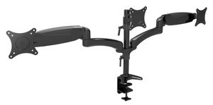 GAME ROCKER dreiarmige Monitorhalterung MH-G-30, für 3X 15-27 Zoll Bildschirme bis 8 kg, drehbare Montageplatte