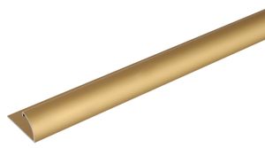 Alberts Abschlussprofil | Aluminium, goldfarbig eloxiert | 1000 x 24,5 x 13,5 mm