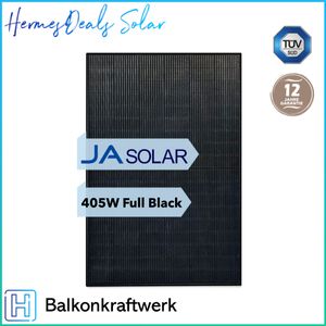 JA Solar JAM54S31-400/MR, 400W, Photovoltaik, Solarmodul, mono - Halbzellen, voll schwarz