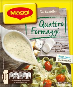Maggi Für Genießer Quattro Formaggi würzig pikante Käse Sauce 42g