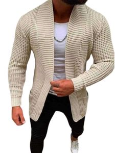 Herren Strickjacken Slim Fit Jacke Casual Outwear Warm Herbst Mantel Oberbekleidung Beige,Größe S
