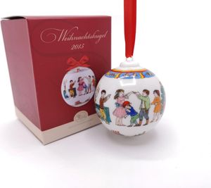 Porzellankugel Weihnachtskugel 2015 - Hutschenreuther - in